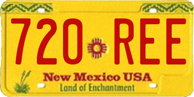 NM license plate 720REE
