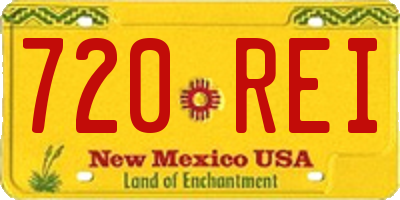 NM license plate 720REI