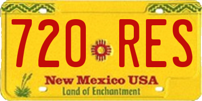 NM license plate 720RES