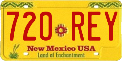 NM license plate 720REY