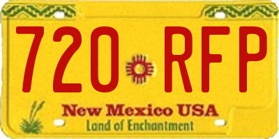 NM license plate 720RFP