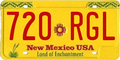 NM license plate 720RGL