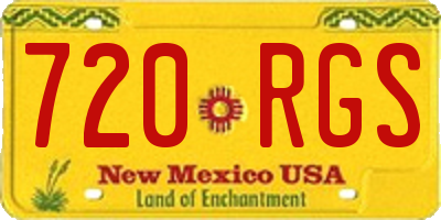 NM license plate 720RGS