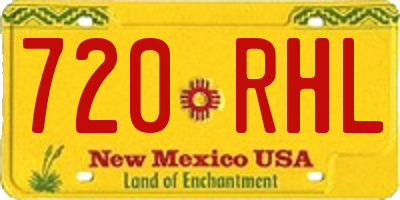 NM license plate 720RHL