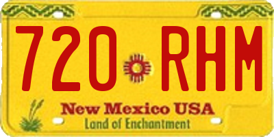 NM license plate 720RHM