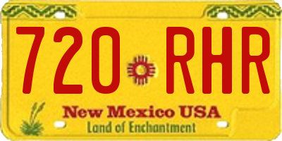 NM license plate 720RHR