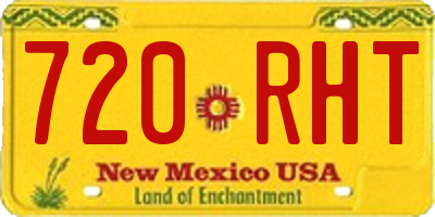 NM license plate 720RHT