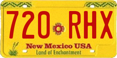 NM license plate 720RHX