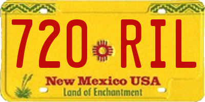 NM license plate 720RIL