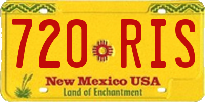 NM license plate 720RIS