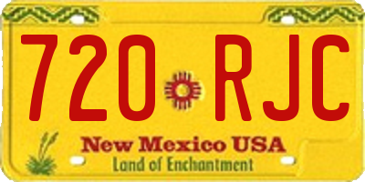 NM license plate 720RJC