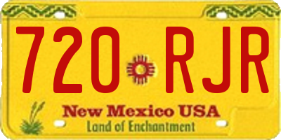 NM license plate 720RJR