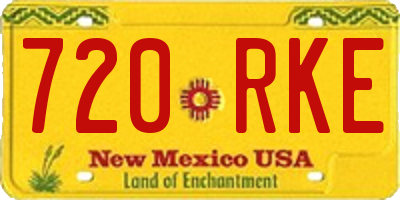 NM license plate 720RKE