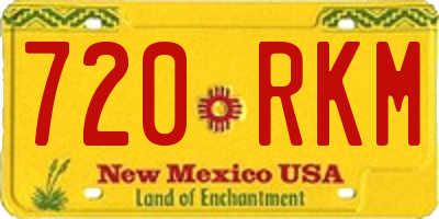 NM license plate 720RKM