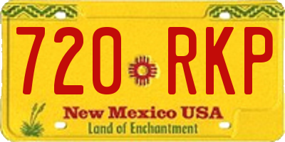 NM license plate 720RKP