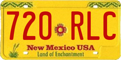 NM license plate 720RLC