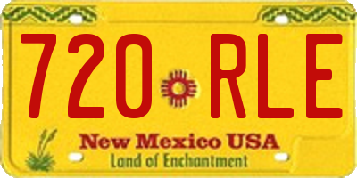NM license plate 720RLE