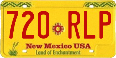 NM license plate 720RLP