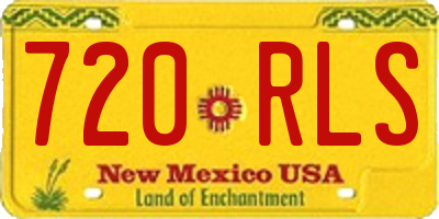 NM license plate 720RLS