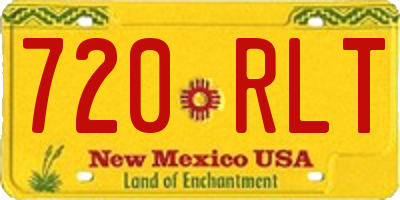 NM license plate 720RLT