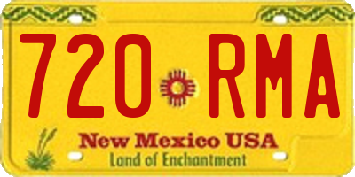 NM license plate 720RMA