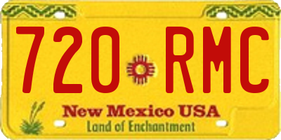 NM license plate 720RMC