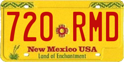 NM license plate 720RMD