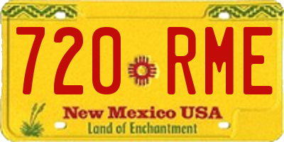 NM license plate 720RME