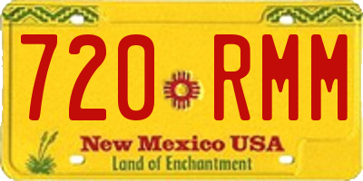 NM license plate 720RMM