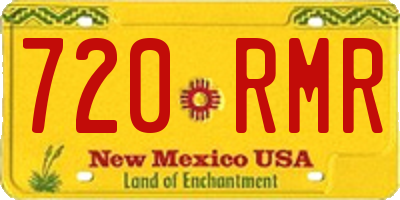 NM license plate 720RMR