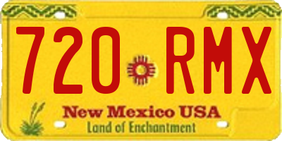 NM license plate 720RMX
