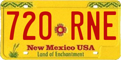 NM license plate 720RNE