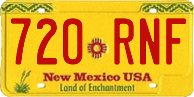 NM license plate 720RNF