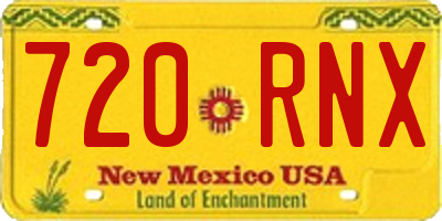 NM license plate 720RNX