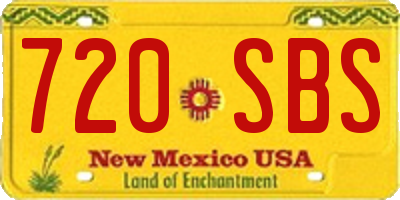 NM license plate 720SBS
