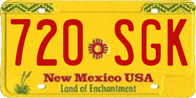 NM license plate 720SGK