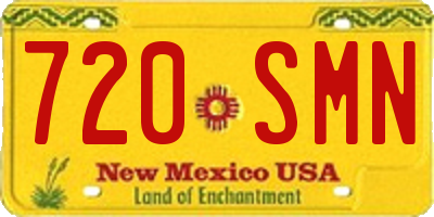 NM license plate 720SMN