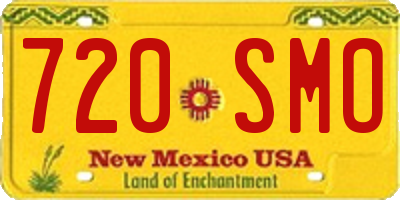 NM license plate 720SMO
