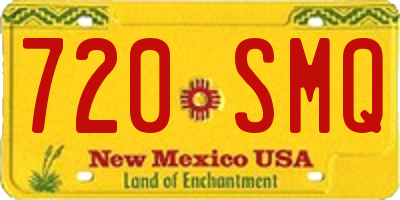 NM license plate 720SMQ