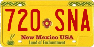 NM license plate 720SNA