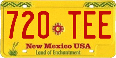 NM license plate 720TEE