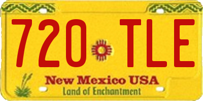 NM license plate 720TLE