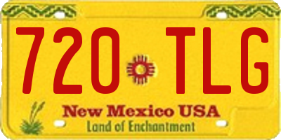 NM license plate 720TLG