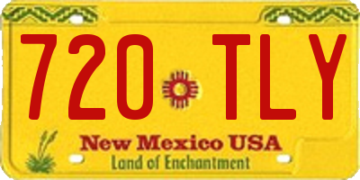NM license plate 720TLY