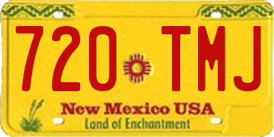 NM license plate 720TMJ