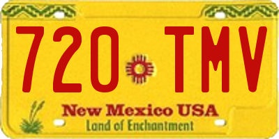 NM license plate 720TMV