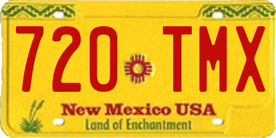 NM license plate 720TMX