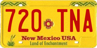 NM license plate 720TNA
