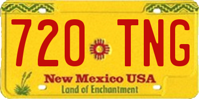 NM license plate 720TNG