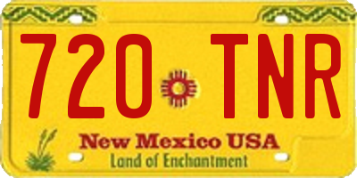NM license plate 720TNR
